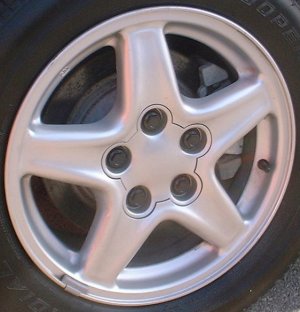 97-99 CHEVROLET CAMARO 16x8 Soft Indented 5 Spoke A SILVER, OPT N96