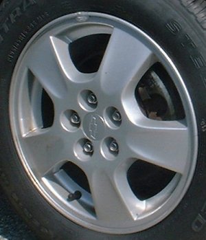 00-02 CHEVROLET CAVALIER 15x6 Indented Expanding 5 Spoke 15
