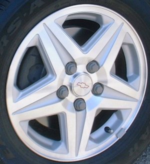 01-05 CHEVROLET MONTE CARLO LT/SS 16x6.5 Flat Groovd Tapered 5 Spoke MC/SILVER, OPTN NX5