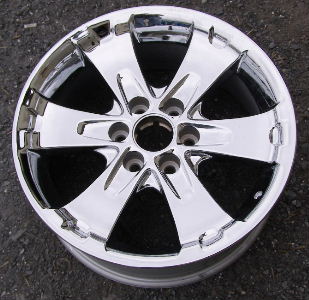06 CHEVROLET AVALANCHE 20x8.5 Flared 6 Spoke w Notch in End CHROME - CK363