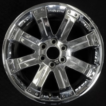 11-12 CHEVROLET TAHOE 20x8.5  Grooved 8 Spoke w Dimples CHROME, DLR ACCY