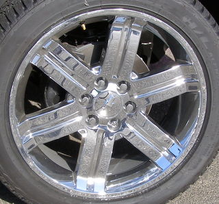 11-13 CHEVROLET AVALANCHE 22x9  Deep Grooved 6 Spoke CHROME, DLR ACCY