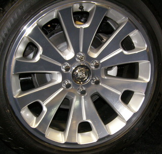 14-19 CHEVROLET PICKUP 1500 SILVERADO 22x9 Grooved Flared Slotted 6 Spoke MACH/BRILLIANT, OPT SF0