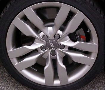 07-11 AUDI A6 QUATTRO 19x9 Pointed Flat Double 5 Spoke SILVER, OPT C5R