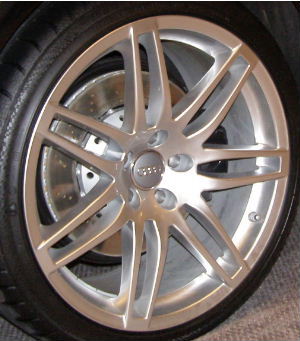 11-12 AUDI A4 19x8.5 Thin Dished Double 7 Spoke BRILLNT, OPT C8K