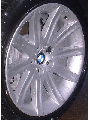 02-08 BMW 745I/750I/760I 19x9 Front Dished Grooved 10 Spoke SILVER FRONT - ST 95