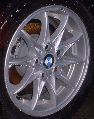 03-05 BMW Z4 16x7 Tapered Indented 10 Spoke 6758189 STYLE 104 - SILVER