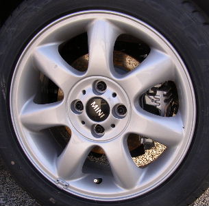 08-14 COOPER CLUBMAN 16x6.5 Thin Soft Smooth 7 Spoke A SILVER - ST 94