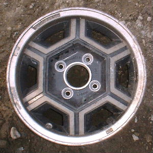 84-85 NISSAN 200SX 14x5.5 Thin Grooved 6 Spoke Hexagon MACHINED