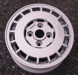 87-90 NISSAN SENTRA 13x5 16 Slot with Recessed Center SILVER