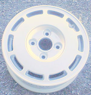 87-89 NISSAN STANZA 14x5.5 10 Slot with Covered Lugs A WHITE