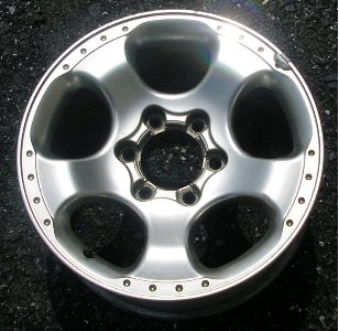 01-04 NISSAN FRONTIER SUPERCHARGD 17x8 Flared 5 Spoke w 20 Dimples BRILLIANT SILVER