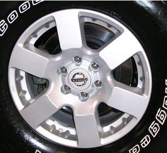 06-13 NISSAN PICKUP FRONTIER SE 16x7 6 Spoke with 12 Nubs in Slots SILVER SUPERIOR EARLY