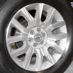 08-12 NISSAN PATHFINDER LE/S 18x7.5 Angular Paired 6 Spoke MC/ARGENT NZ8A