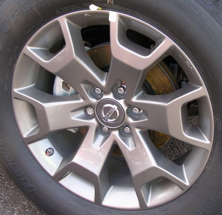 14-21 NISSAN PICKUP FRONTIER CC/SL 18x7.5 Angular 6 Spoke, Slotted Ends GREY