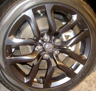 15-20 NISSAN 370Z TOURING 18x8 Angular Flared Double 5 Spoke CHARCOAL FRONT MFR 2