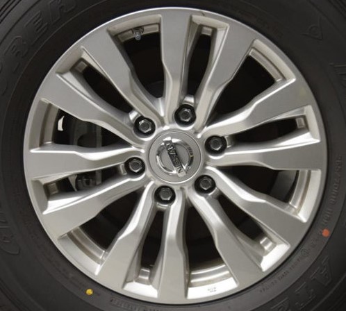 17-23 NISSAN ARMADA SV 18x8 Pointed Contoured Paired 12 Spoke SILVER? SPARE