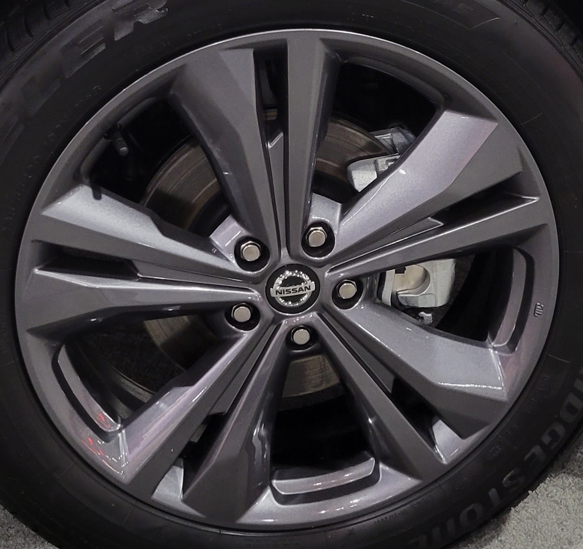 19-22 NISSAN MURANO PLATINUM 20x7.5 Flared Offset Double 5 Spoke CHARCOAL