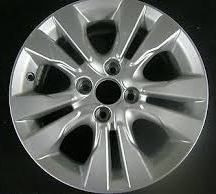 12-14 HONDA INSIGHT EX 15x6 Carved Flared Double 5 Spoke SILVER