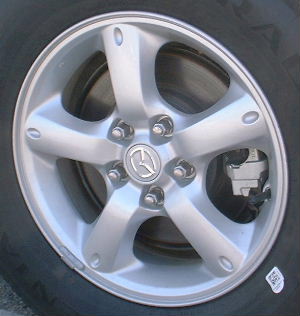 05-09 MAZDA TRIBUTE 16x7 5 Spoke with Oval Notch at End SILVER