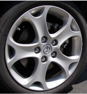 08-10 MAZDA 5 SPORT/GT/TOURING 17x6.5 Indented 5 Spoke w Forked End SILVER