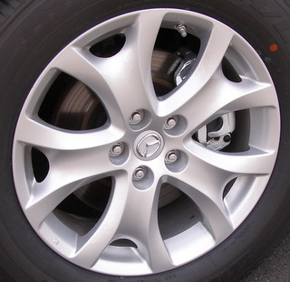 11-16 MAZDA CX-9 SPORT 18x7.5 Flared Slotted Grooved 5 Spk SILVER