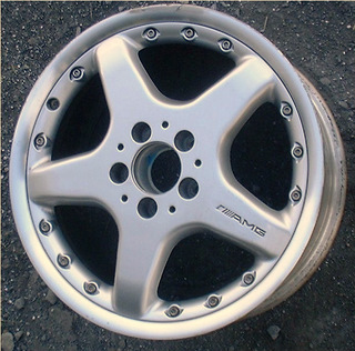 02 MERCEDES CLK55 17x7.5 2 Piece AMG Thin 5 Spoke 208 CHASSIS - FRONT