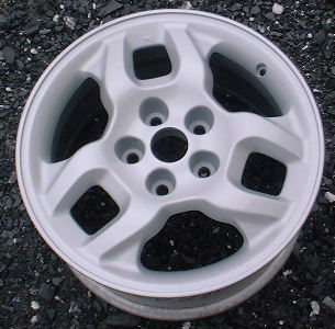 97-99 MITSUBISHI 3000GT 16x8 Double 3 Spoke, Flared Ends SILVER