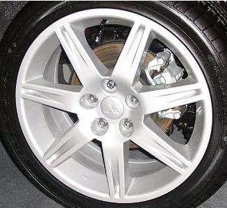 06-11 MITSUBISHI ECLIPSE GS/GT/SE 18x8 Thin Grooved 7 Spoke A SILVER
