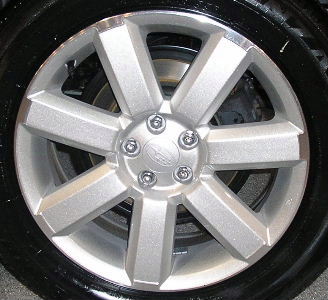 06-07 SUBARU LEGACY OUTBACK LIMITED 17x7 Flat 7 Spoke w Recessed Center A SILVER, MACH'D ENDS