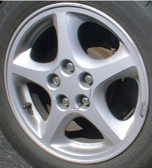 94-99 TOYOTA CELICA 15x7 Flat Thin Tapered 5 Spoke B SILVER PAINTED
