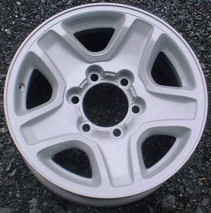 99-02 TOYOTA 4 RUNNER LIMITED/SR5 16x7 5 Spoke with Raised Edges SILVER