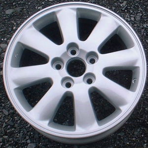 02-04 TOYOTA CAMRY LE/XLE 16x6.5 Slightly Rounded 8 Spoke SILVER, JAPAN