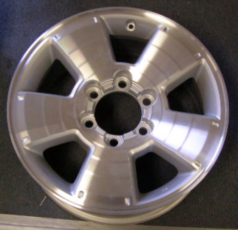 03-09 TOYOTA 4 RUNNER LIMITED/SPORT/SR5 17x7.5 Tiered Flared Machined 5 Spoke IDNT# UD, 2 STEP CAP