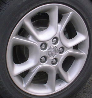 04-07 TOYOTA SIENNA LE/XLE/LIMITED 17x6.5 Flared Soft Double 5 Spoke SILVER