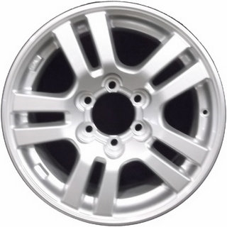 12-13 TOYOTA TACOMA 18x7.5 Double 5 Spoke, Recessed Center B SILVER