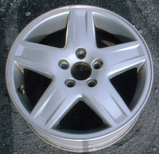 02-09 VOLVO S60 16x7 Soft Indented 5 Spoke 8646874 SILVER SIRIUS