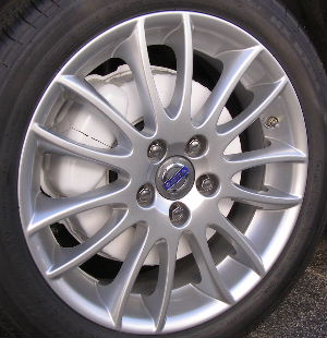 09-11 VOLVO V50 17x7 Thin Soft Paired 14 Spoke SILVER SPARTACUS