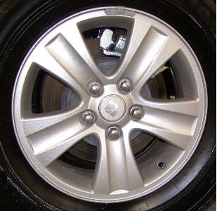 10-12 CHEVROLET IMPALA 17x6.5 Flared Grooved 5 Spoke SILVER
