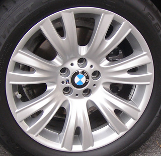 07-13 BMW X5 XDRIVE30I 19x9 Grooved Paired 14 Spoke SILVER ST223 -FRONT