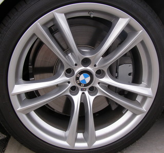 10-17 BMW 535I/550I GT 20x8.5 Dished Thin Double 5 Spoke SILVER FRONT ST 303