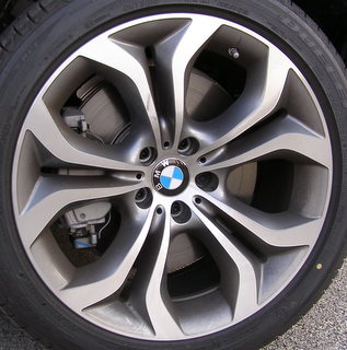 11-15 BMW X5 XDRIVE50I/X5M 20x10 Angular Flared Split 5 Spoke MC/GREY FRONT - ST 336
