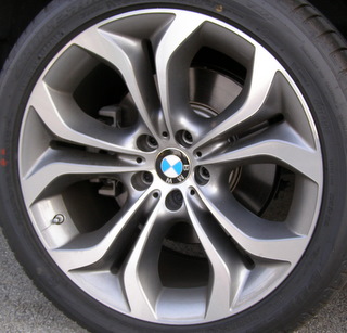 11-13 BMW X5 XDRIVE50I 20x11 Angular Flared Split 5 Spoke MC/GREY REAR - ST 336