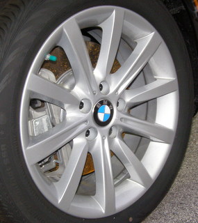 12-19 BMW 640I/650I 18x8 Alternating Grooved/Flat 10 Spk B SILVER FRONT ST 365