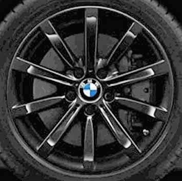 12-19 BMW 640I/650I 18x8 Alternating Grooved/Flat 10 Spk A BLACK FRONT ST 365