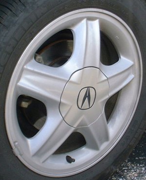 97 ACURA CL 16x6 5 Spoke with Raised Edges SILVER