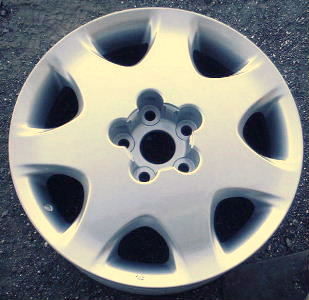 01-03 LEXUS LS430 17x7.5 7 Spoke with Exposed Lugs B SILVER