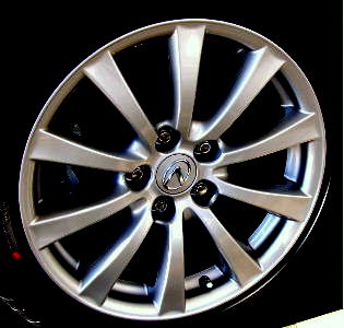 06-09 LEXUS IS250/IS350 17x8 Thin Flared 10 Spk, Indented End CANADA SILVER