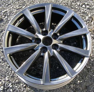 08-14 LEXUS IS-F 19x8 Left Thin Pointed 10 Spoke B FRONT SMOKE BRILLNT?