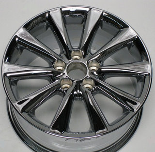 09-10 LEXUS IS250/IS350 17x8 Soft Twisted Pointed 10 Spoke A CHROME